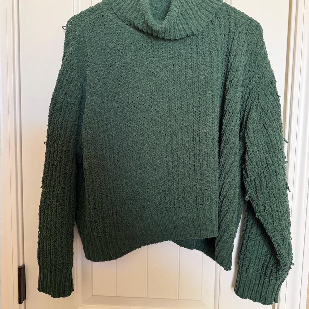 Double Zero Forest Green Turtleneck Sweater